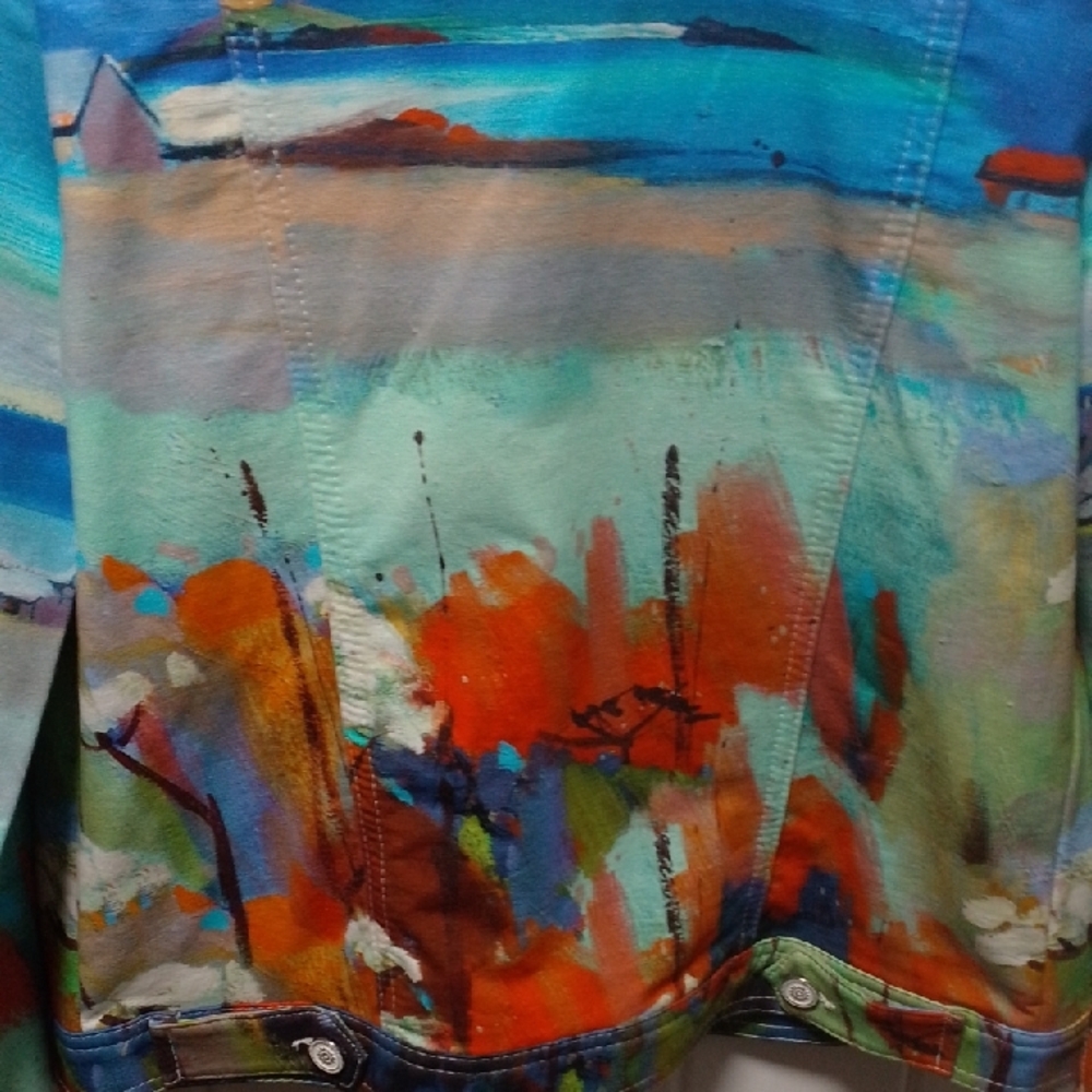 Vibrant Multicolor Art By Dolcezza Jacket - Picture 7 of 8
